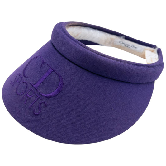 Vintage 90s Dior Sports Embroidered Headband Visor Hat