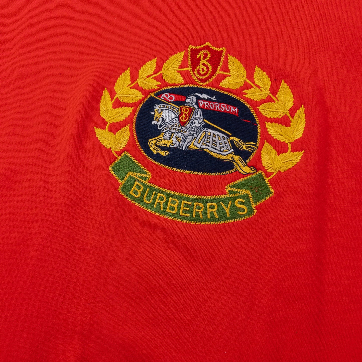 Vintage Burberry Crest Embroidered Sweatshirt Size M