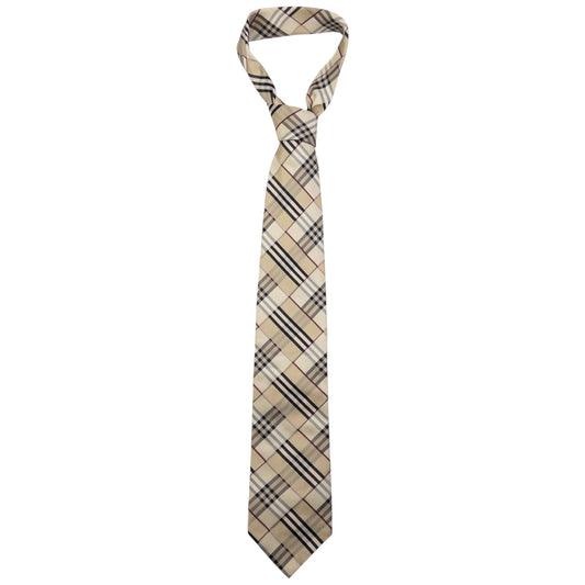 Vintage Burberry Nova Check Silk Tie