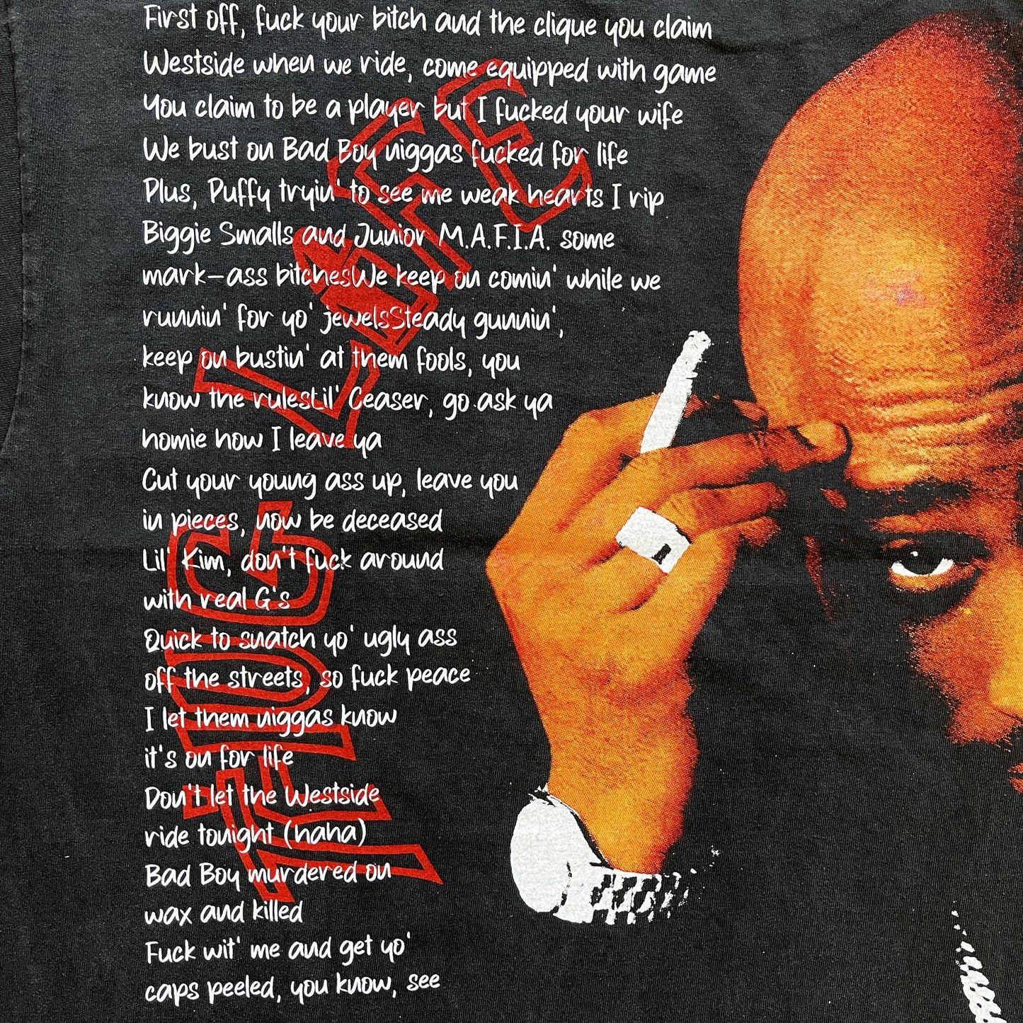 Tupac 'Hit Em Up' T-Shirt - XL | XL, Black