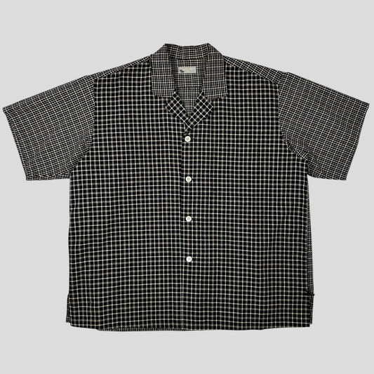 Comme Des Garçons Homme 90’s Wool Double Plaid Boxy Shirt - XL