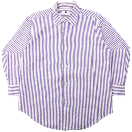 Vintage 90s Issey Miyake Striped Long Sleeve Button Up Shirt Size S