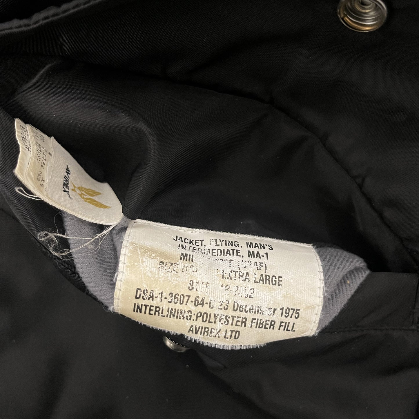 Avirex USA MA1 Bomber Jacket - XL