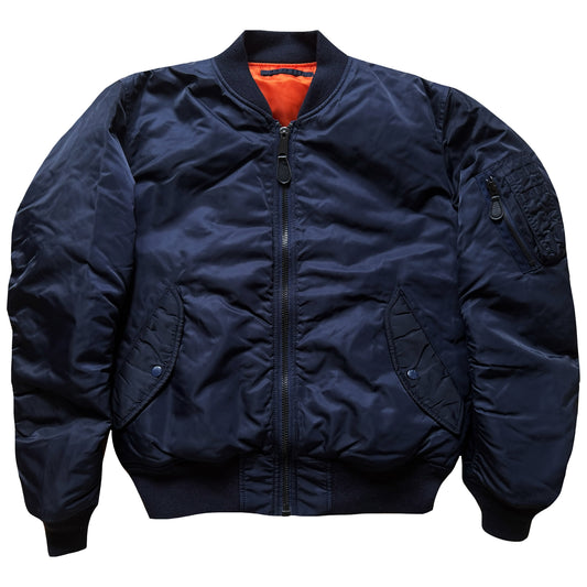 Avirex USA MA1 Bomber Jacket - L | Large, Orange