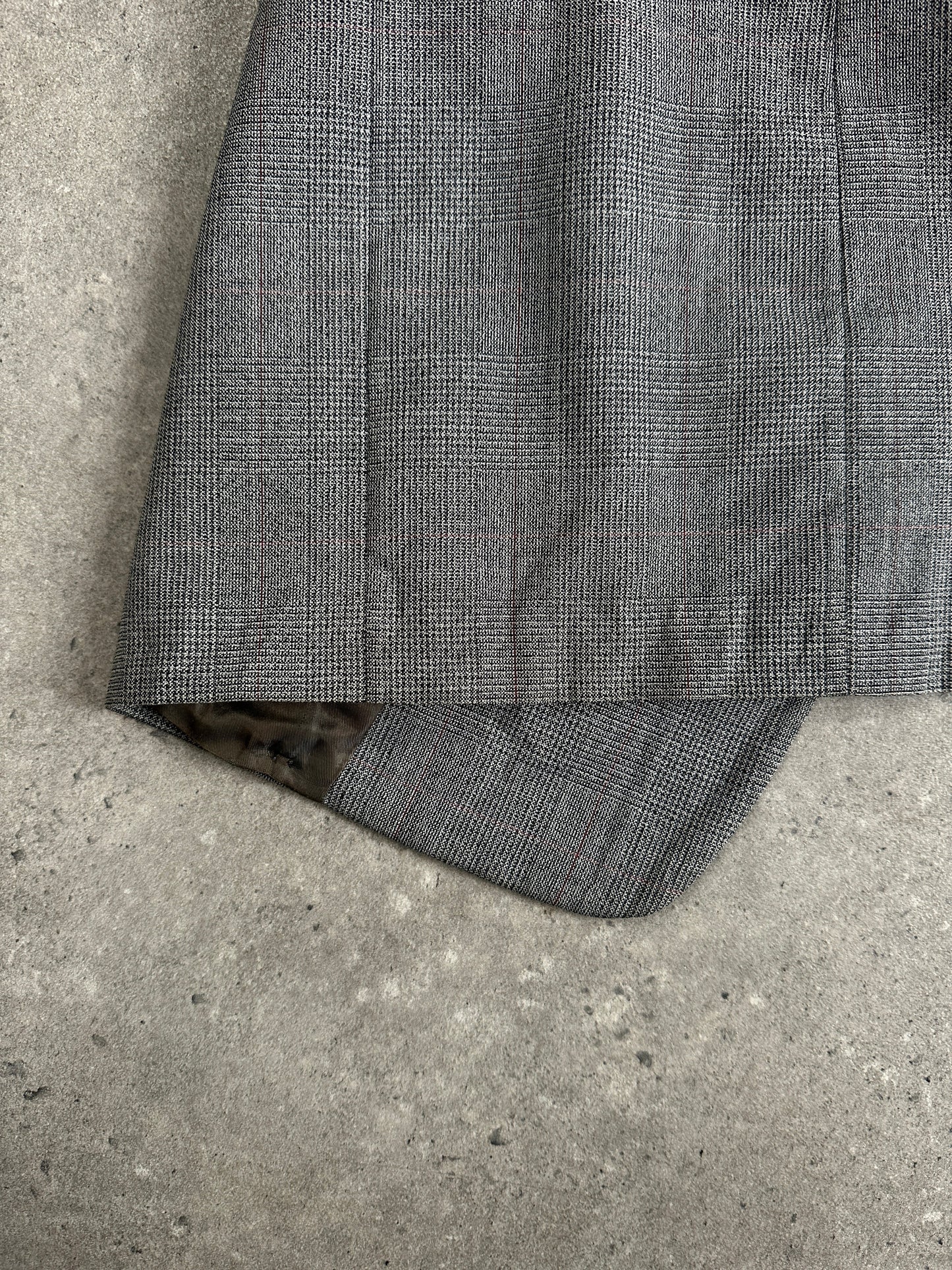 Christian Dior Monsieur 1990s Wool Check Single Breasted Blazer - 42R/XL