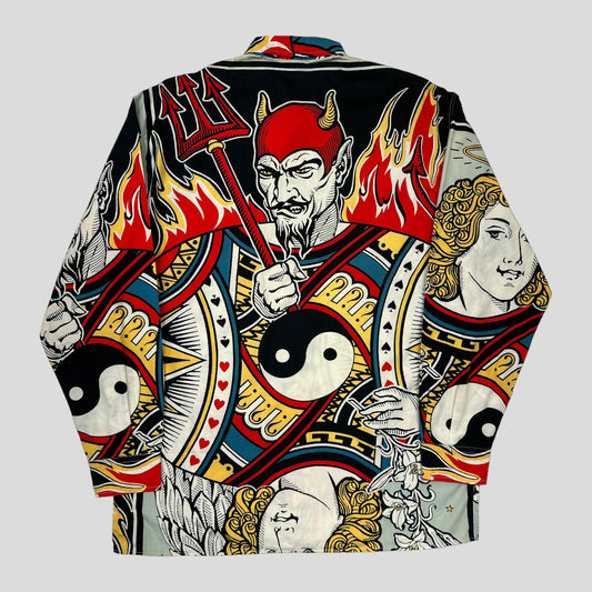 Moschino Jeans 1989 Angel & Devil Shirt - L (XL) | XL, Multicolor