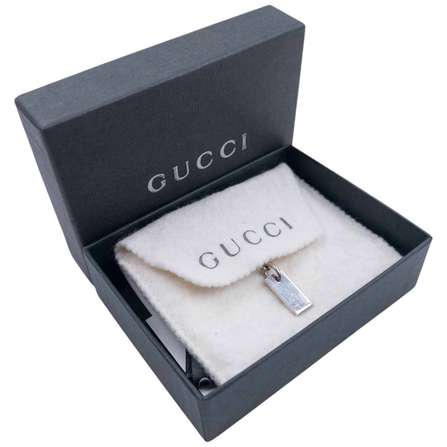 Vintage 2000s Gucci Silver Pendent Anklet