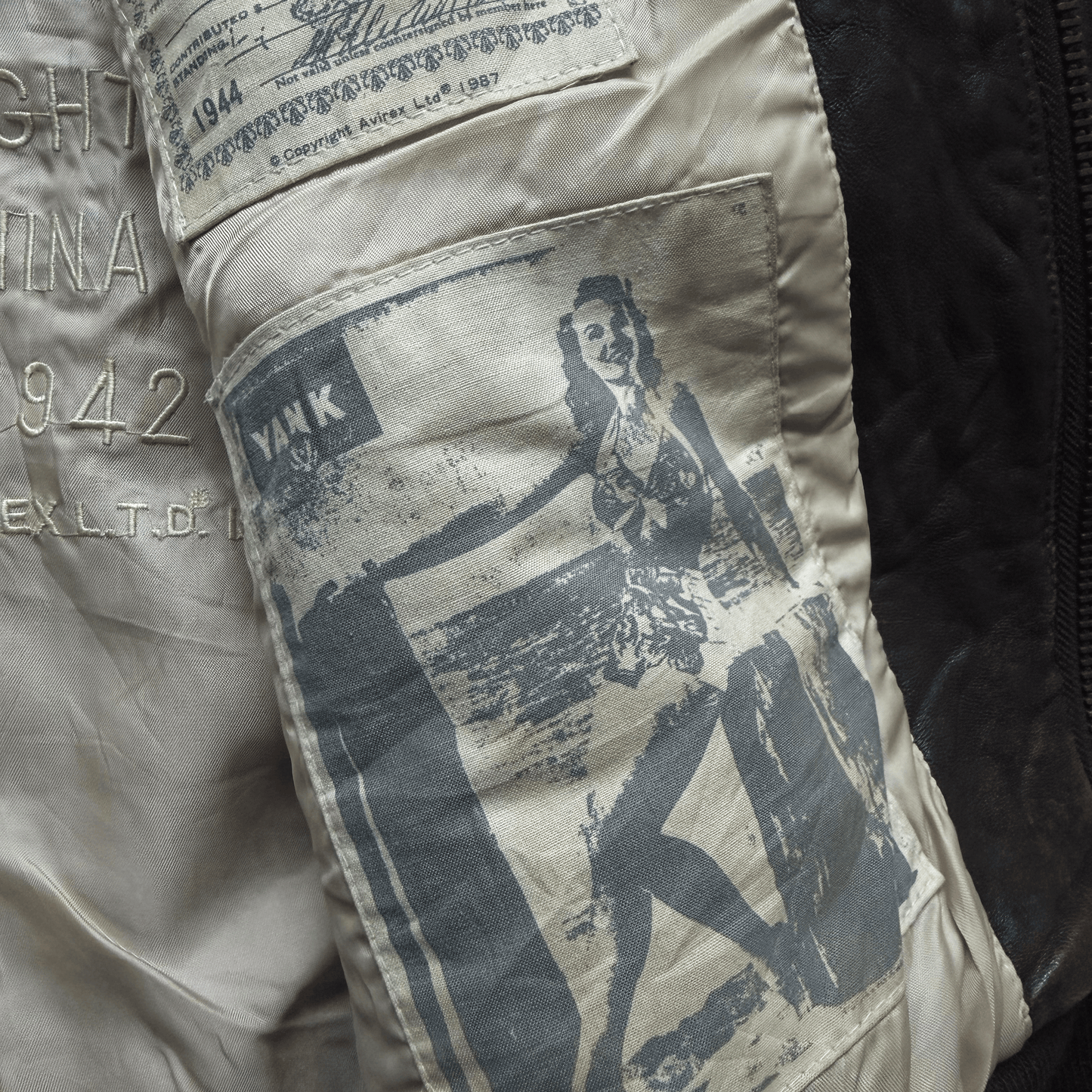 Avirex 'China Doll' 1987 A2 Leather Flight Jacket - XL | XL, Red