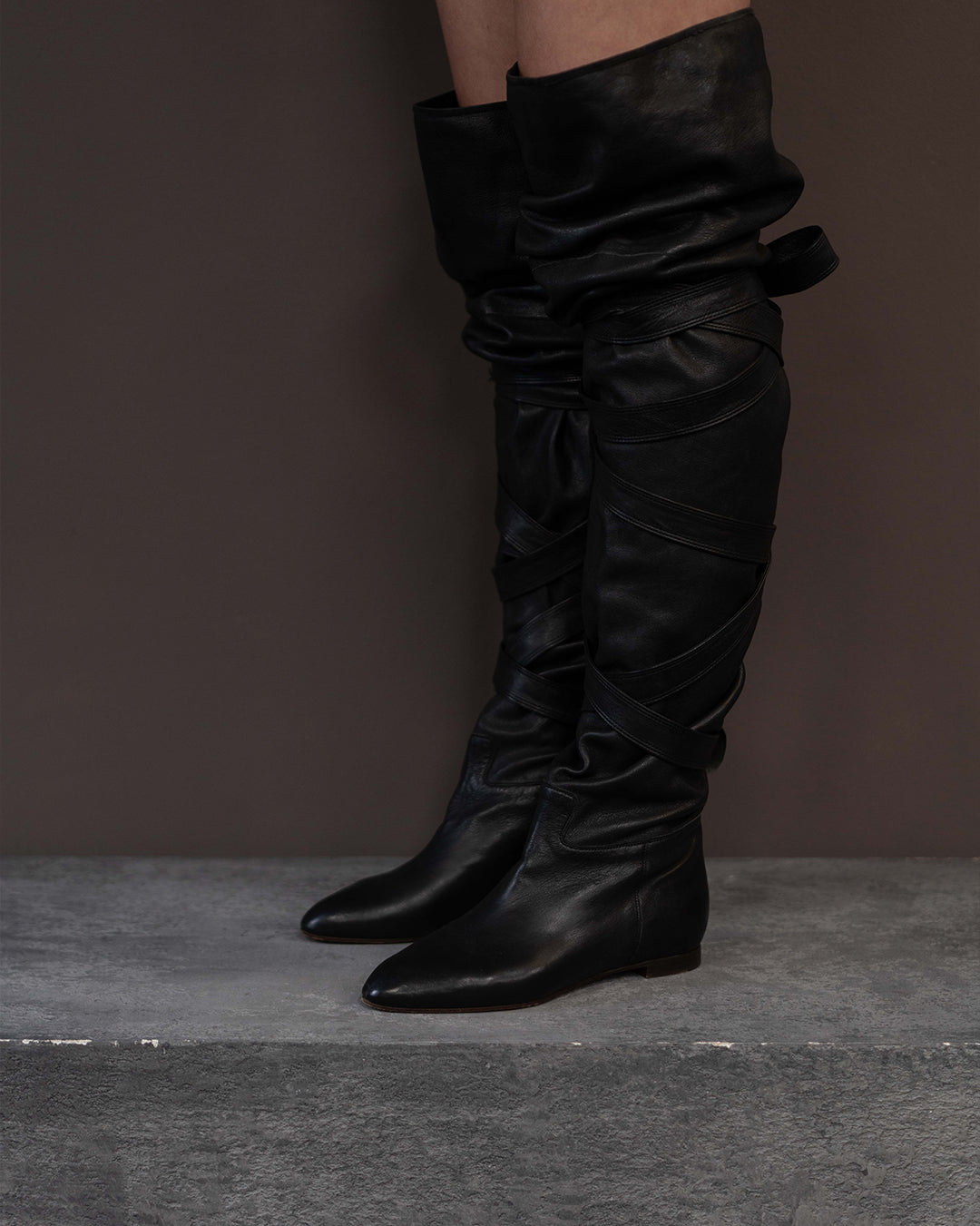 CHLOE F/W 2009 KNEE HIGH BOOTS (EU 36.5) | DEFAULT TITLE, Black