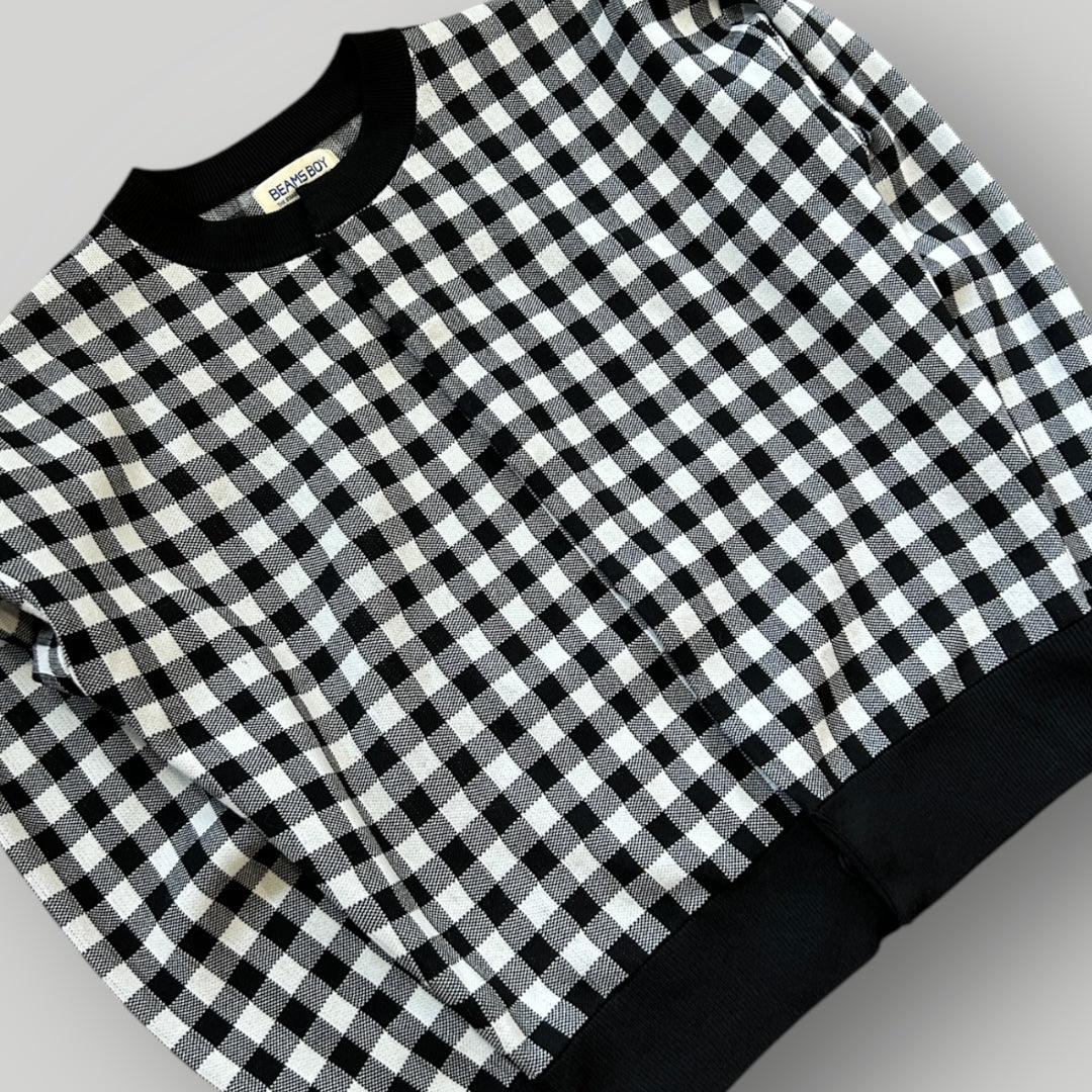 Beams Boy Checked Women's Cardigan XXS