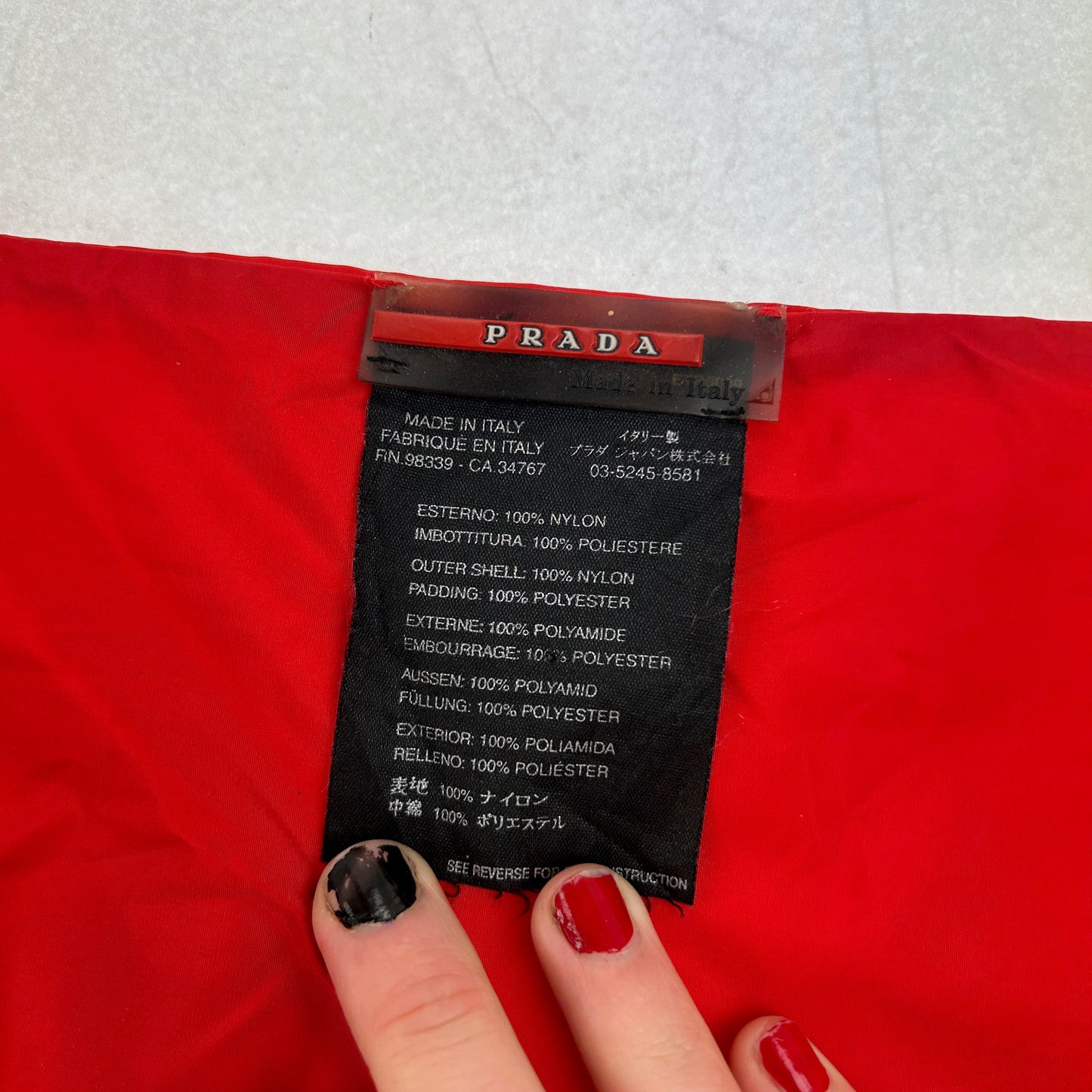 Vintage Prada Sport Nylon Scarf