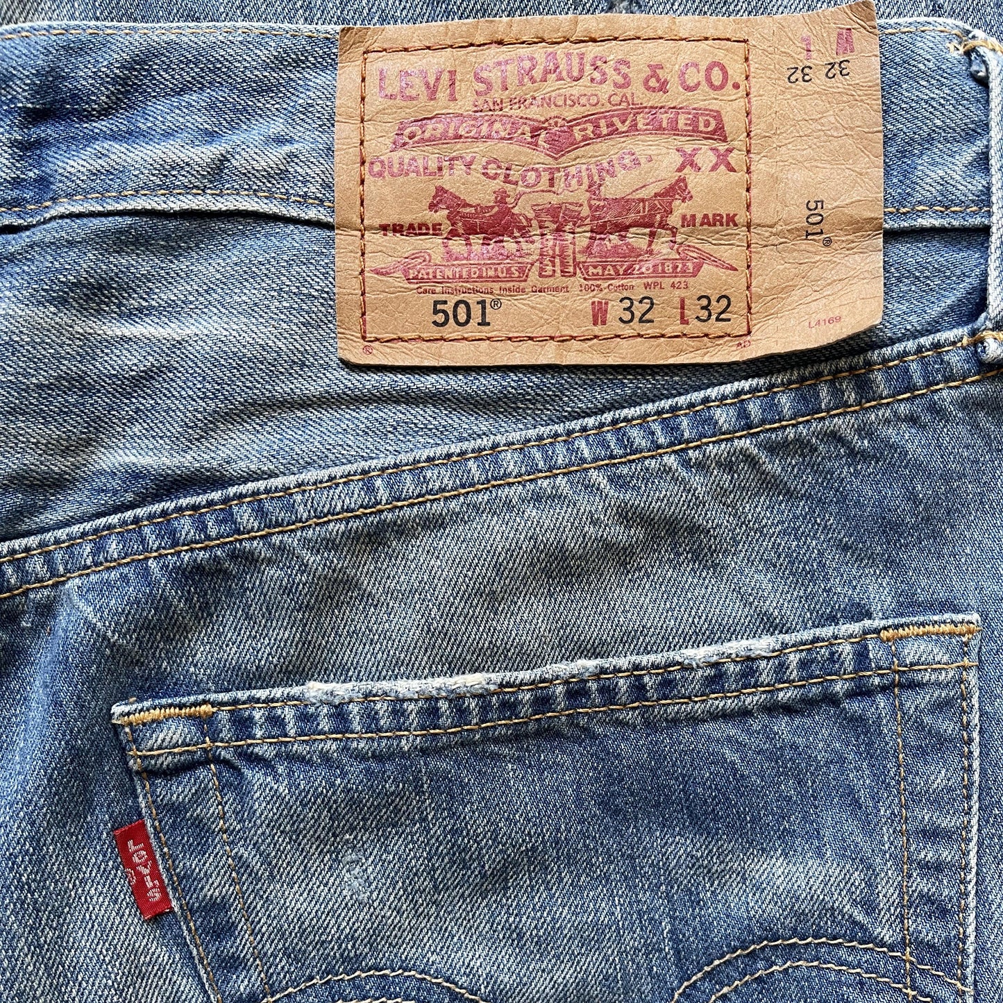 Levi's Boro Distressed Sashiko Stitch Jeans - W32"
