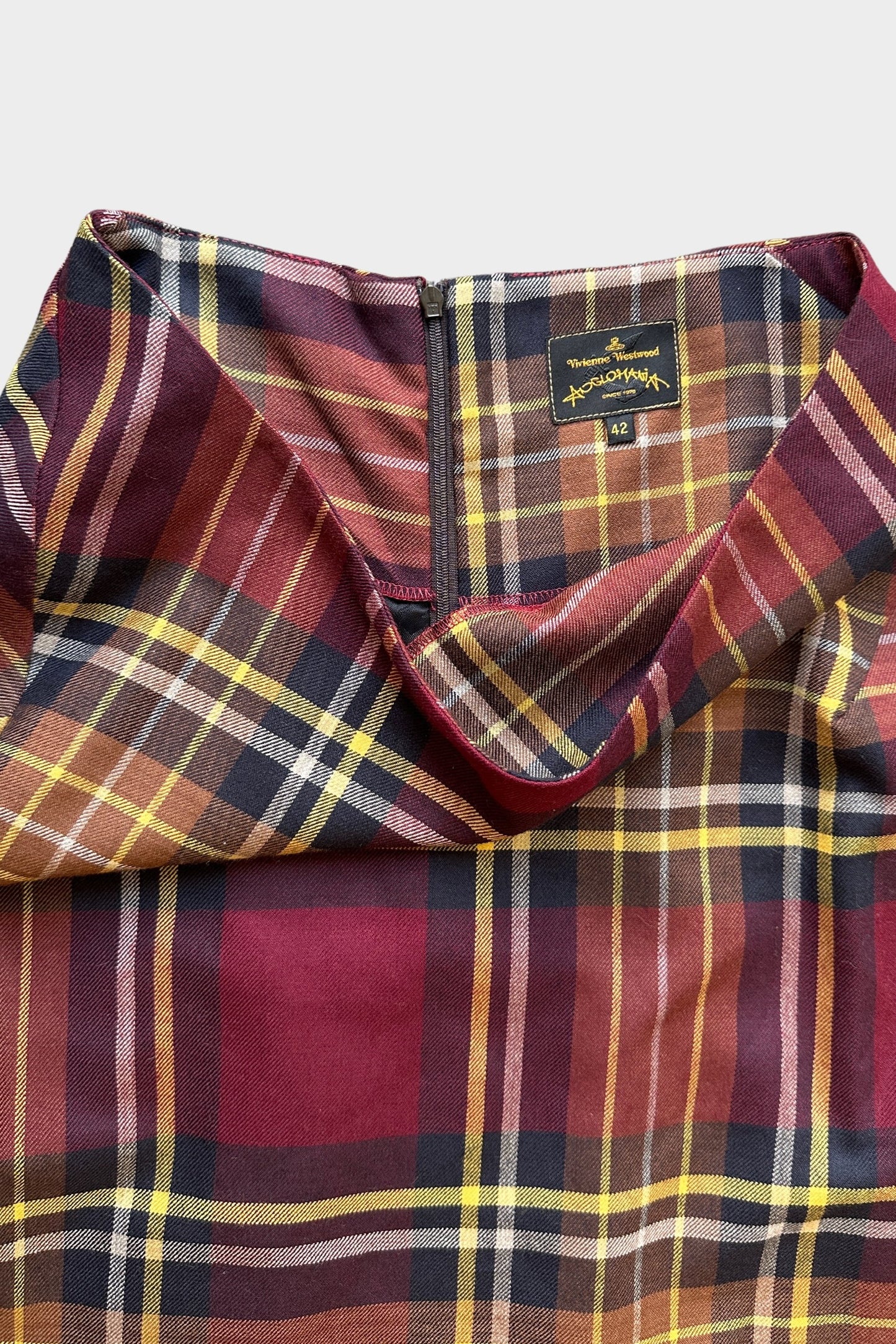 Vivienne Westwood 1990s Anglomania Checked Tartan Skirt Suit