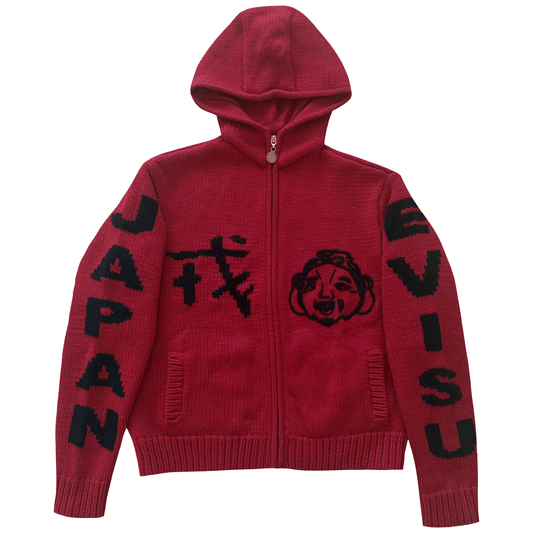 Evisu Cowichan Hoodie - M | S / M, Red