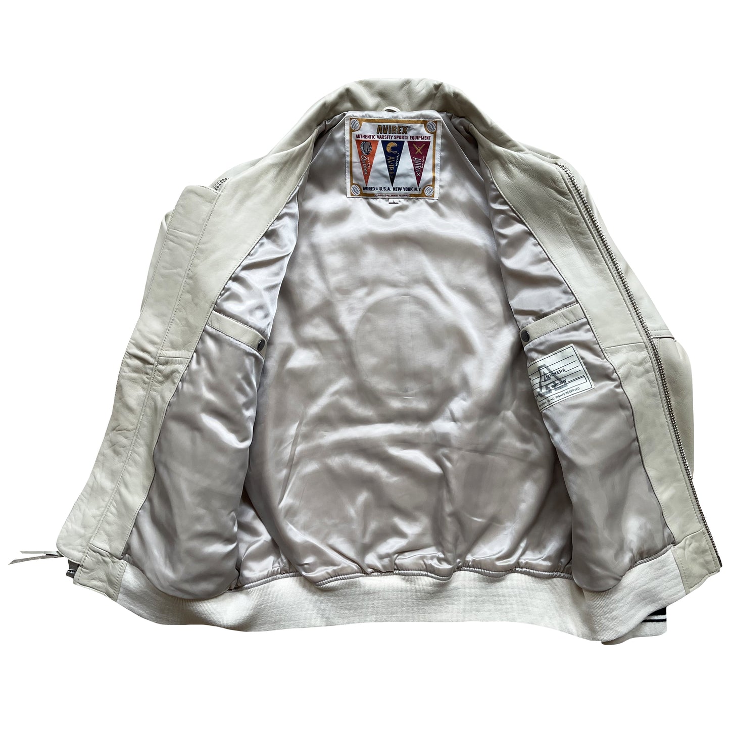 Avirex Icon Leather Varsity Jacket - M / L