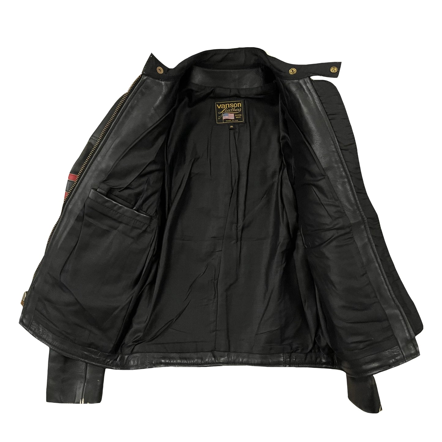 Vanson Leathers Motorcycle Racing Team Jacket - S
