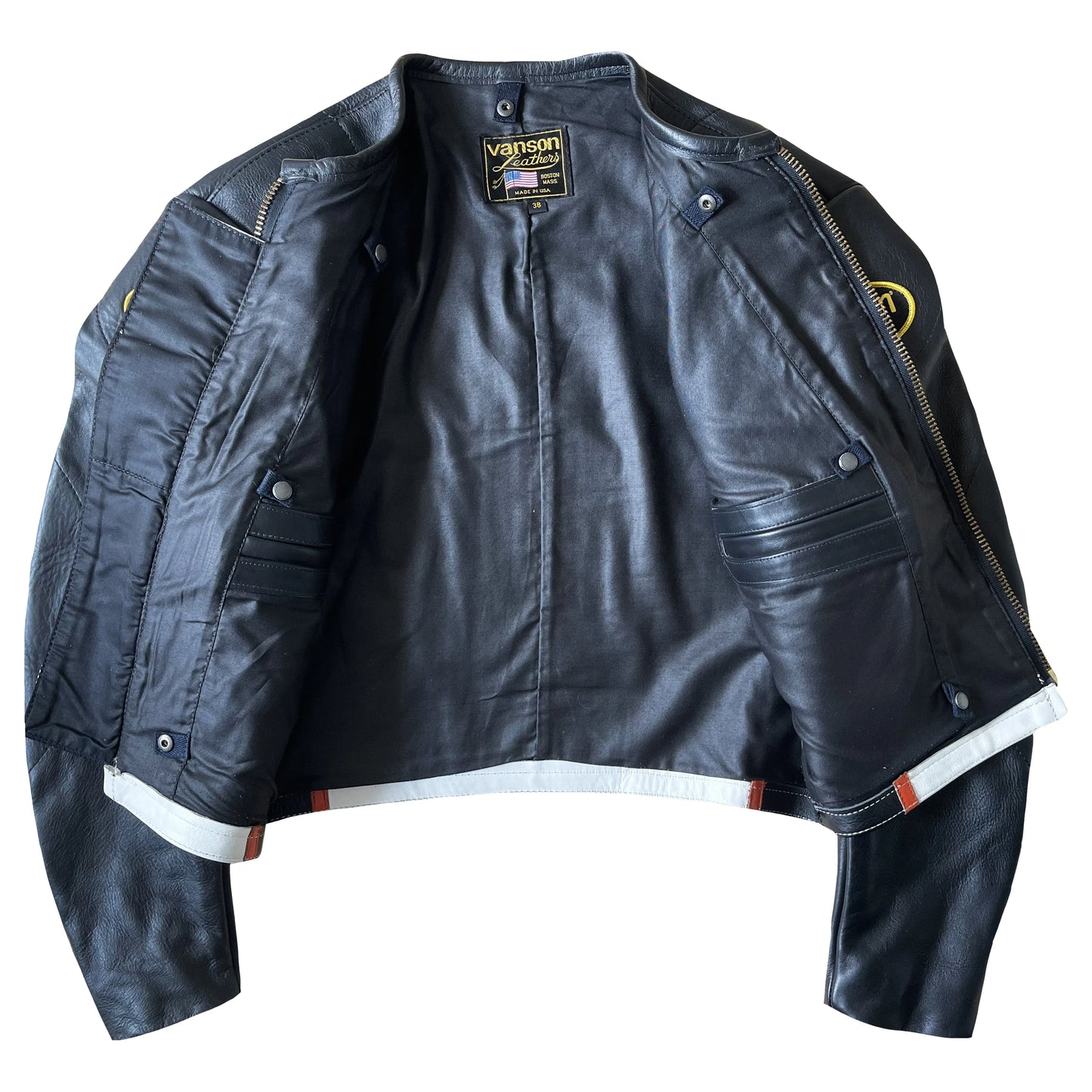 Vanson Leathers Bartel Motorcycle Racing Jacket - M