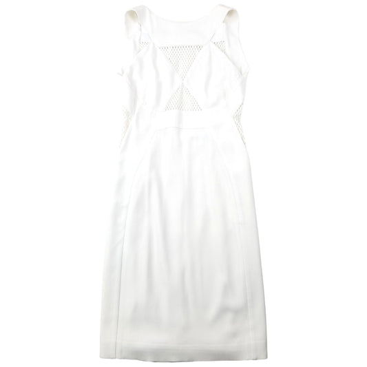 Vintage 2000s Gucci By Tom Ford Mesh Panel Dress Womens Size S | Small, White