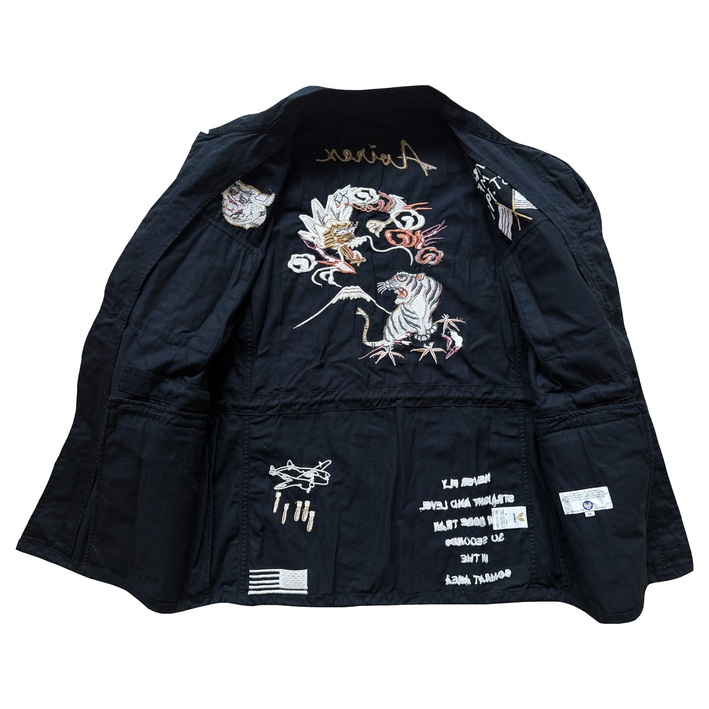 Avirex Combat Patch Field Jacket - L | Large, Black