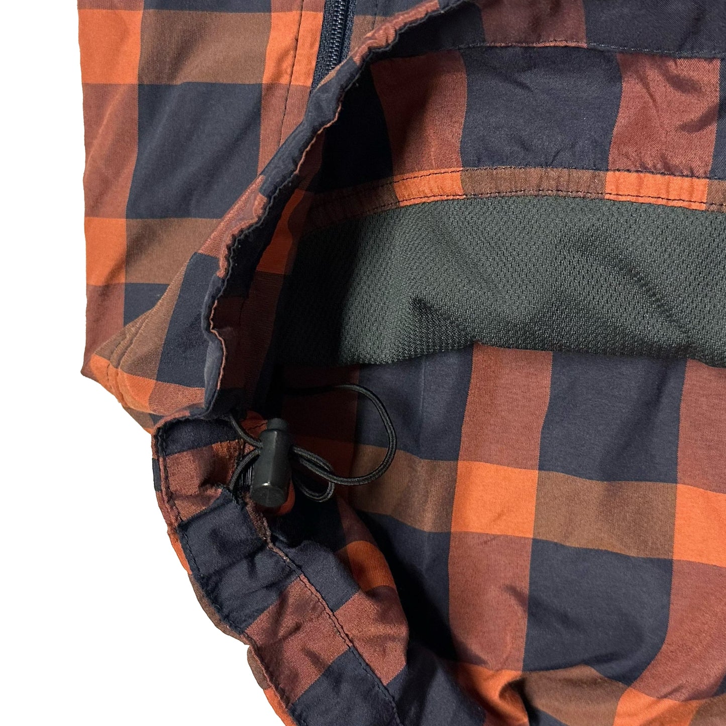 Patagonia Plaid Jacket In Orange & Black ( S )