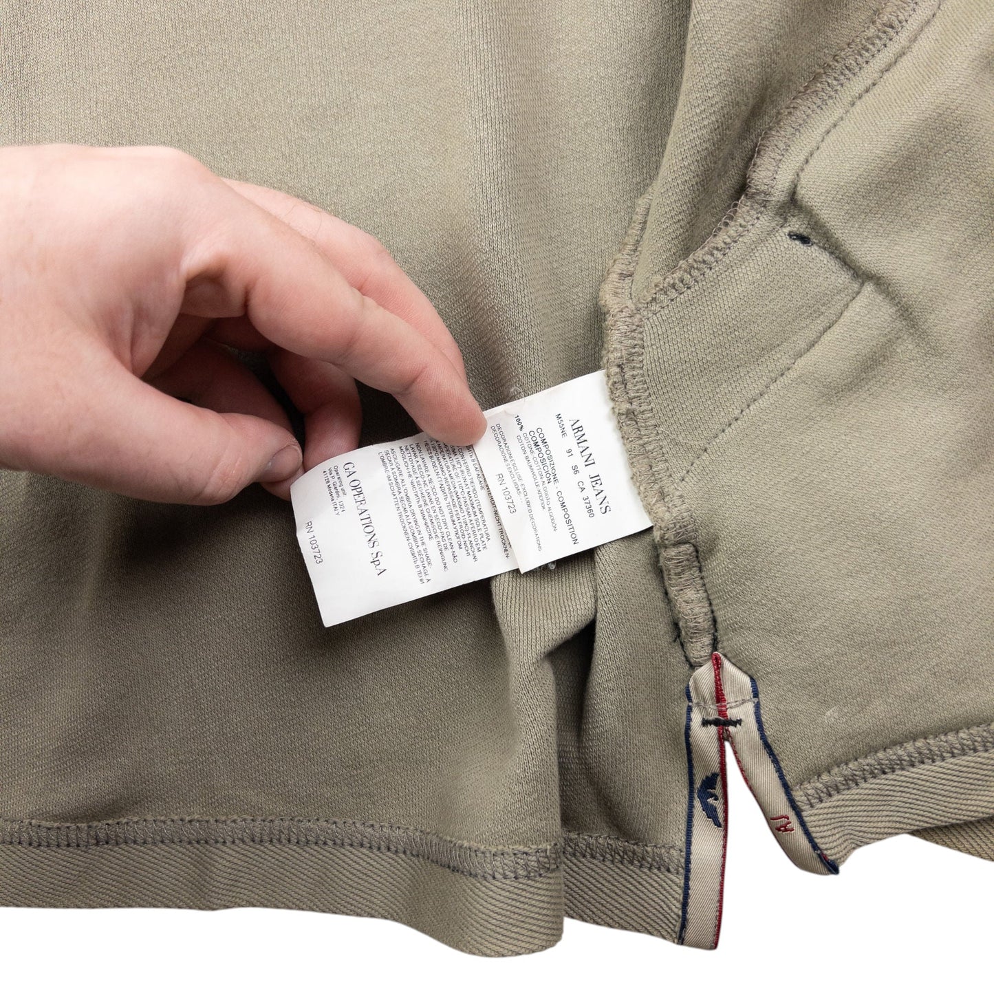 Vintage 2000s Armani Jeans Zip Up Jacket Size XL