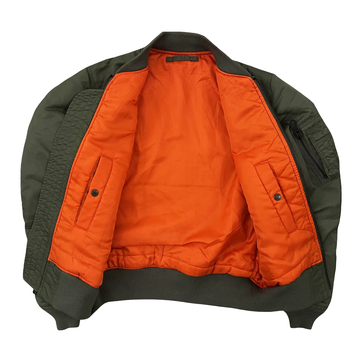 Avirex USA MA1 Bomber Jacket - L | Medium, Olive Green