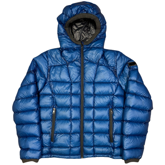 Dolce & Gabbana Square Stitch Puffer Jacket In Blue ( M )