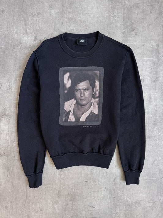 Dolce & Gabanna Alain Delon Graphic Print Crewneck Sweater