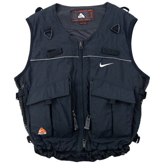 Vintage 2000s Nike ACG Cargo Vest Gilet Size S | Small, Black