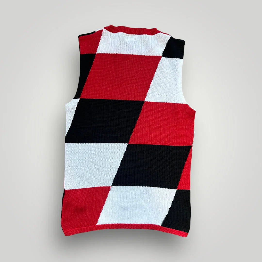Armani Womens Knitted Vest S | Default Title, Red, Black, White