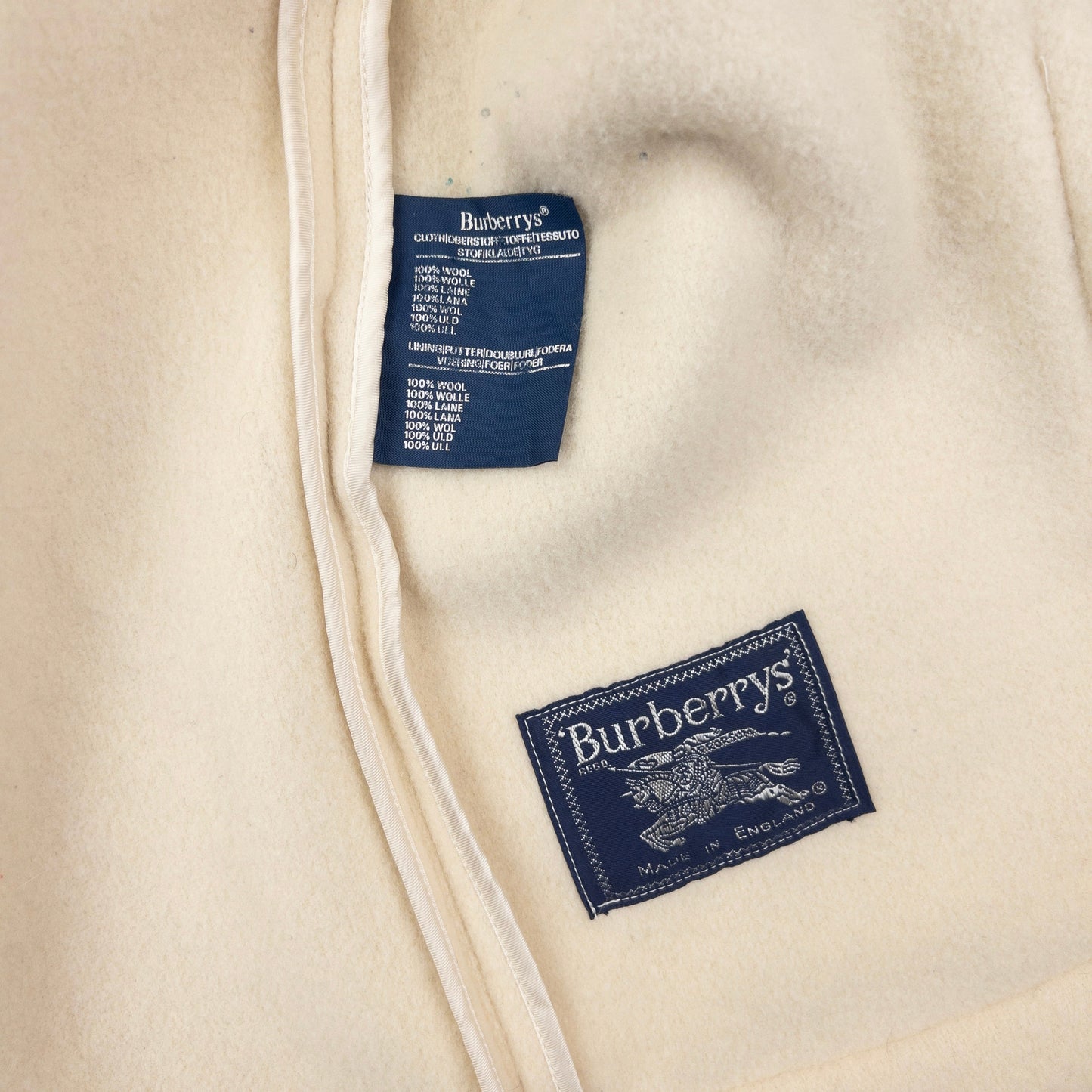 Vintage Burberry Wool Duffle Jacket Size XL