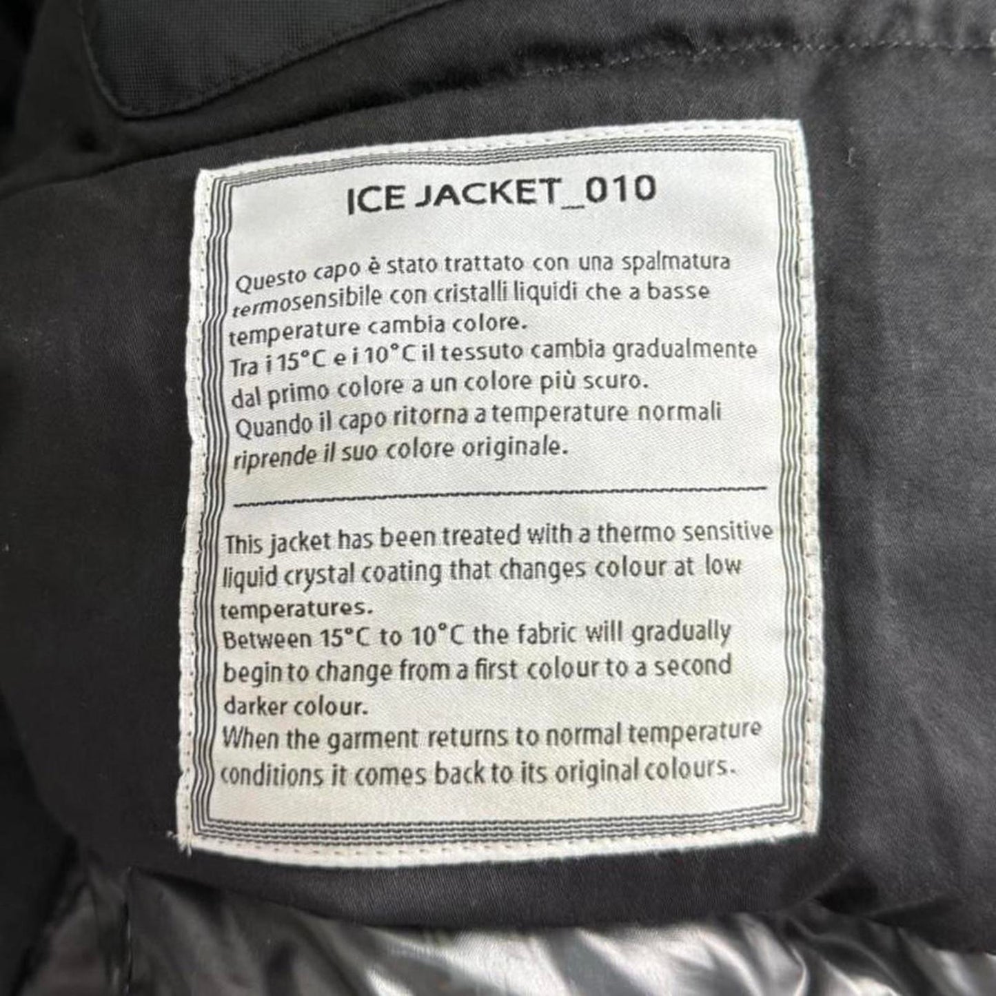 Stone Island Ice Jacket – Ice Blue Thermochromic (L) | Large, Blue