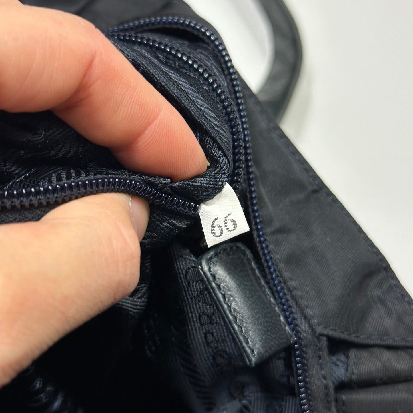 Prada 00’s Nylon + Leather Plaque Logo Shoulder Bag