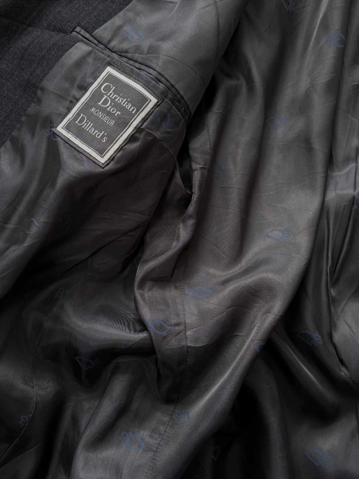 Christian Dior Monsieur 1980s Pure Wool Stripe Blazer - 44R/XL