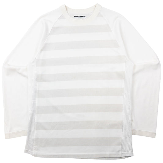 Vintage 90s Good Enough RESONATE Striped Long Sleeve T Shirt Size M