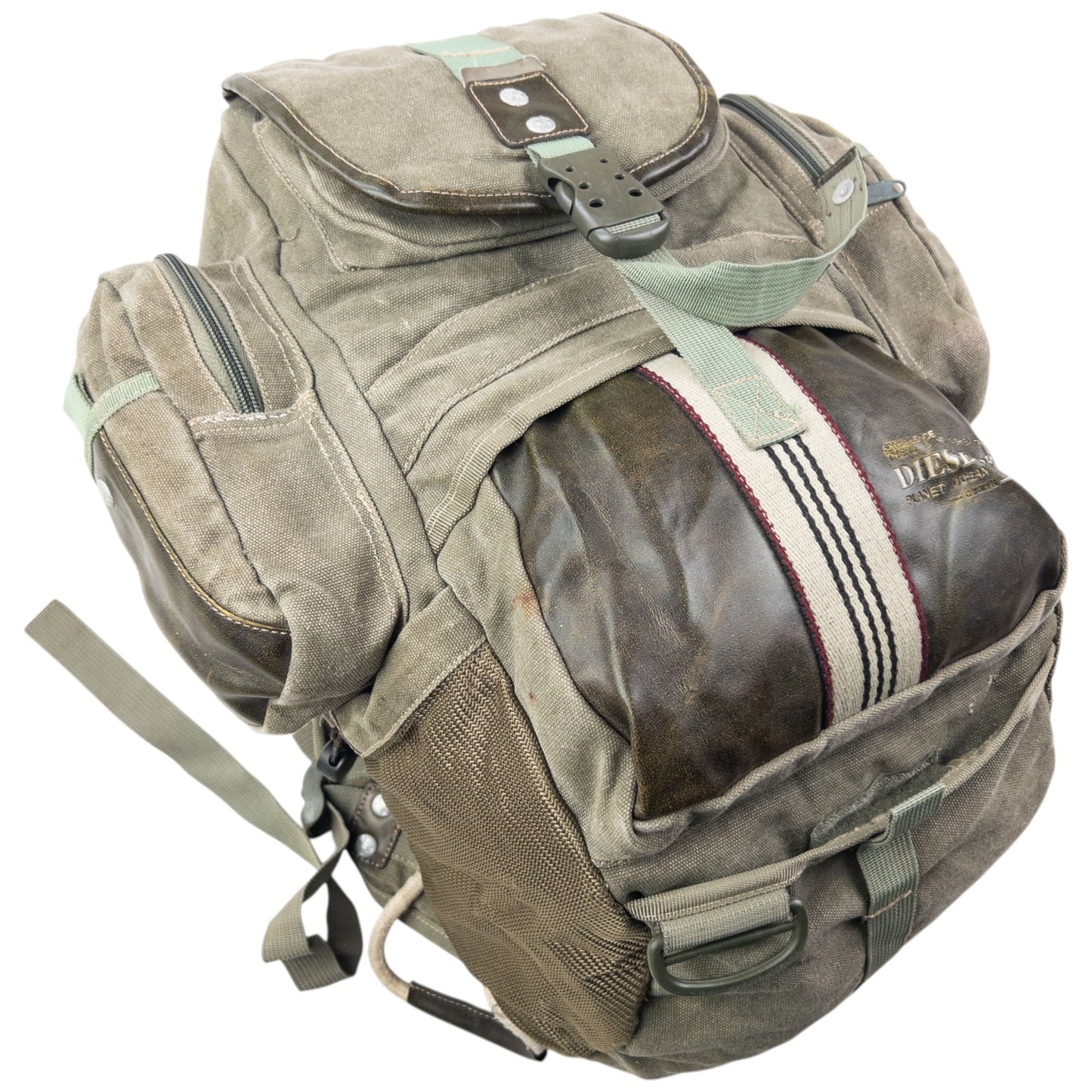 Vintage 2000s Diesel Spare Parts Cargo Backpack | O/S, Grey