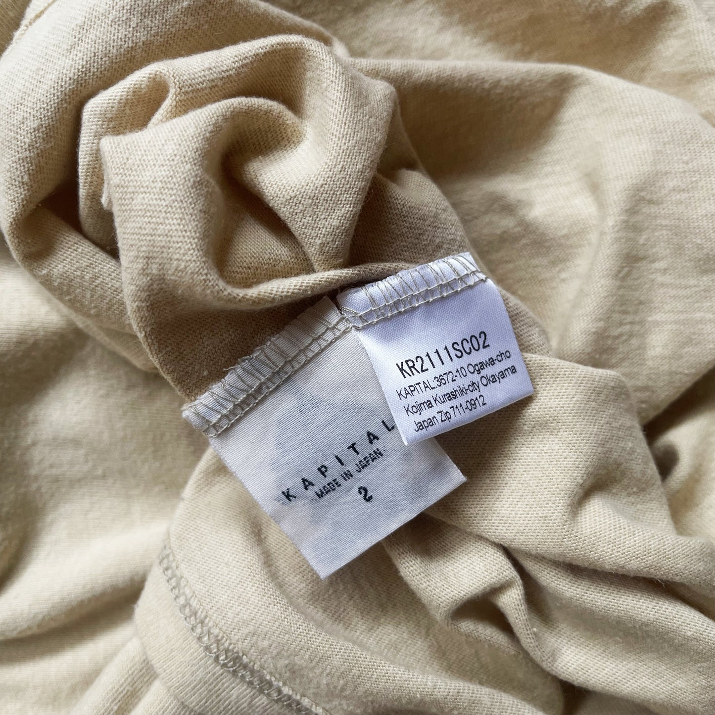 Kapital Kakishibu Raccoon Ringer T-Shirt - M