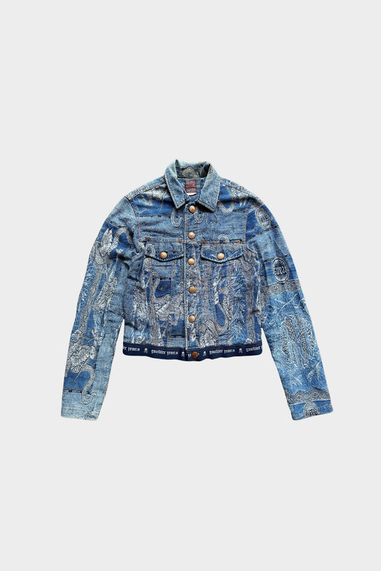 Jean Paul Gaultier AW 1994 Dragon Jacquard Denim Jacket