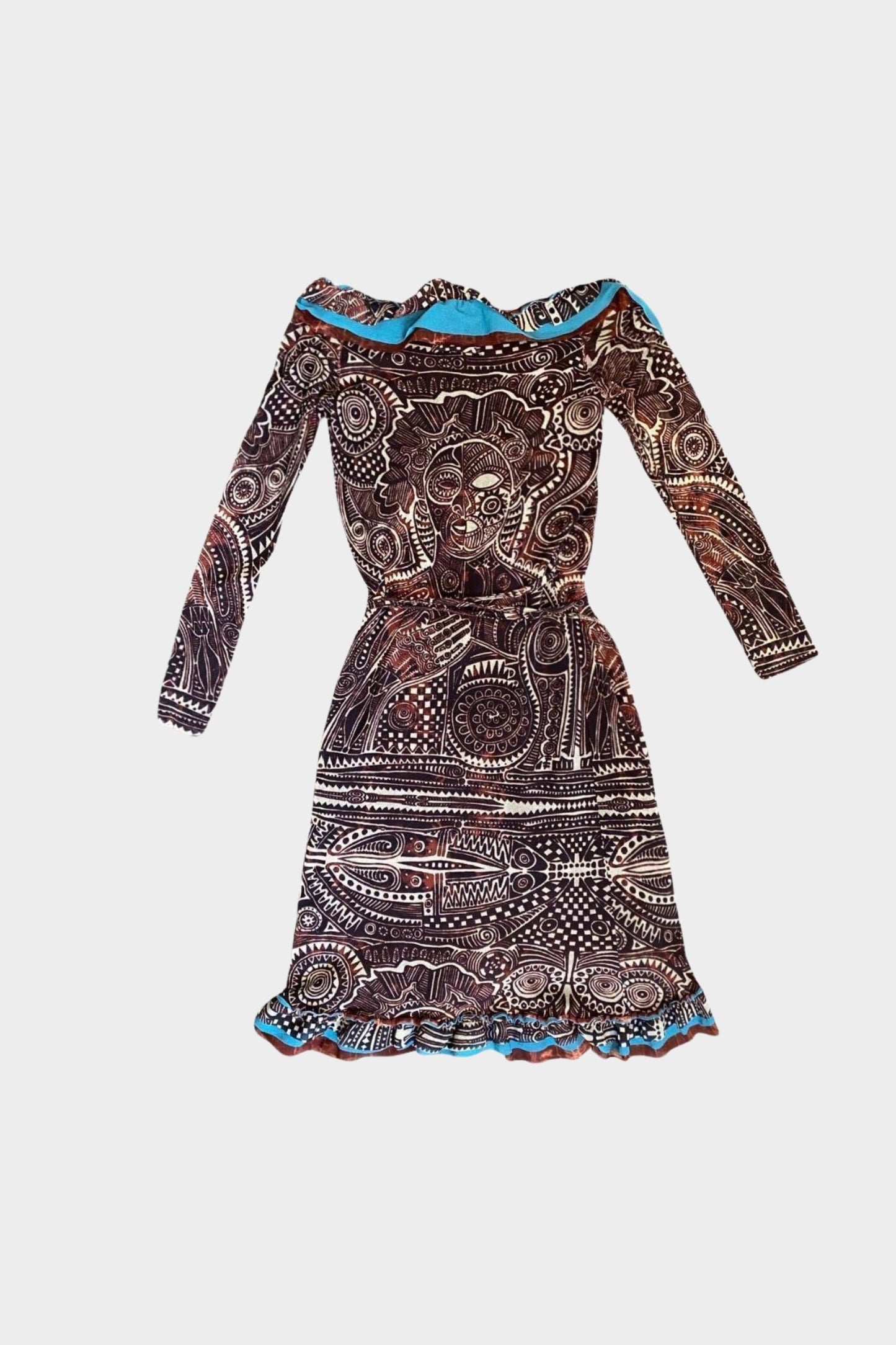 Jean Paul Gaultier Vintage Classique Tribal Wrap Dress