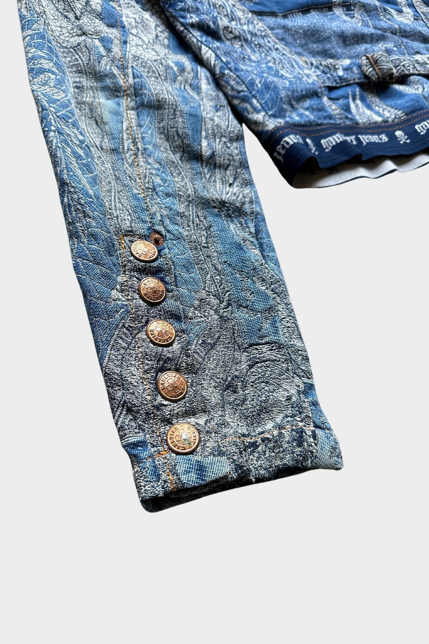 Jean Paul Gaultier AW 1994 Dragon Jacquard Denim Jacket