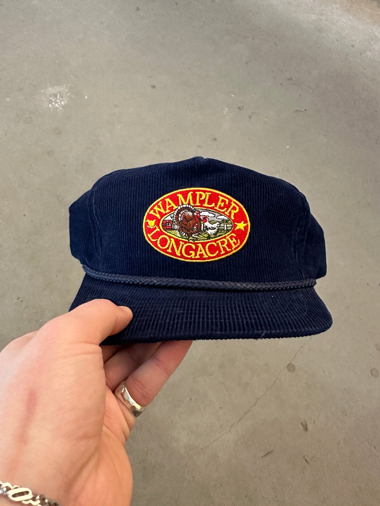 1990's Wampler Longacre Cord Cap | O/S, Navy