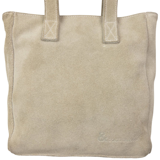 Vintage 2000s Dolce & Gabbana Suede Shoulder Bag