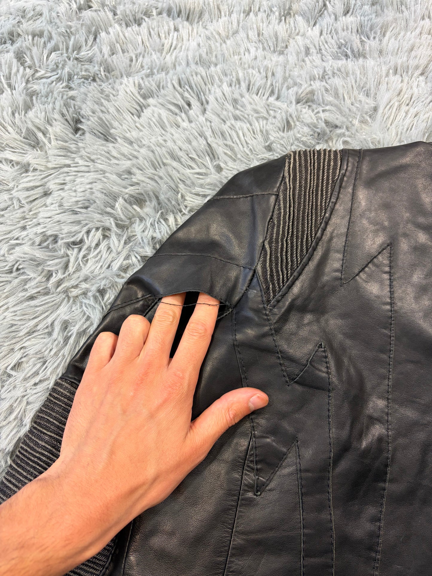 Just Cavalli 00’s Women’s Leather Rocker Biker Jacket - IT40 | O/S, Black