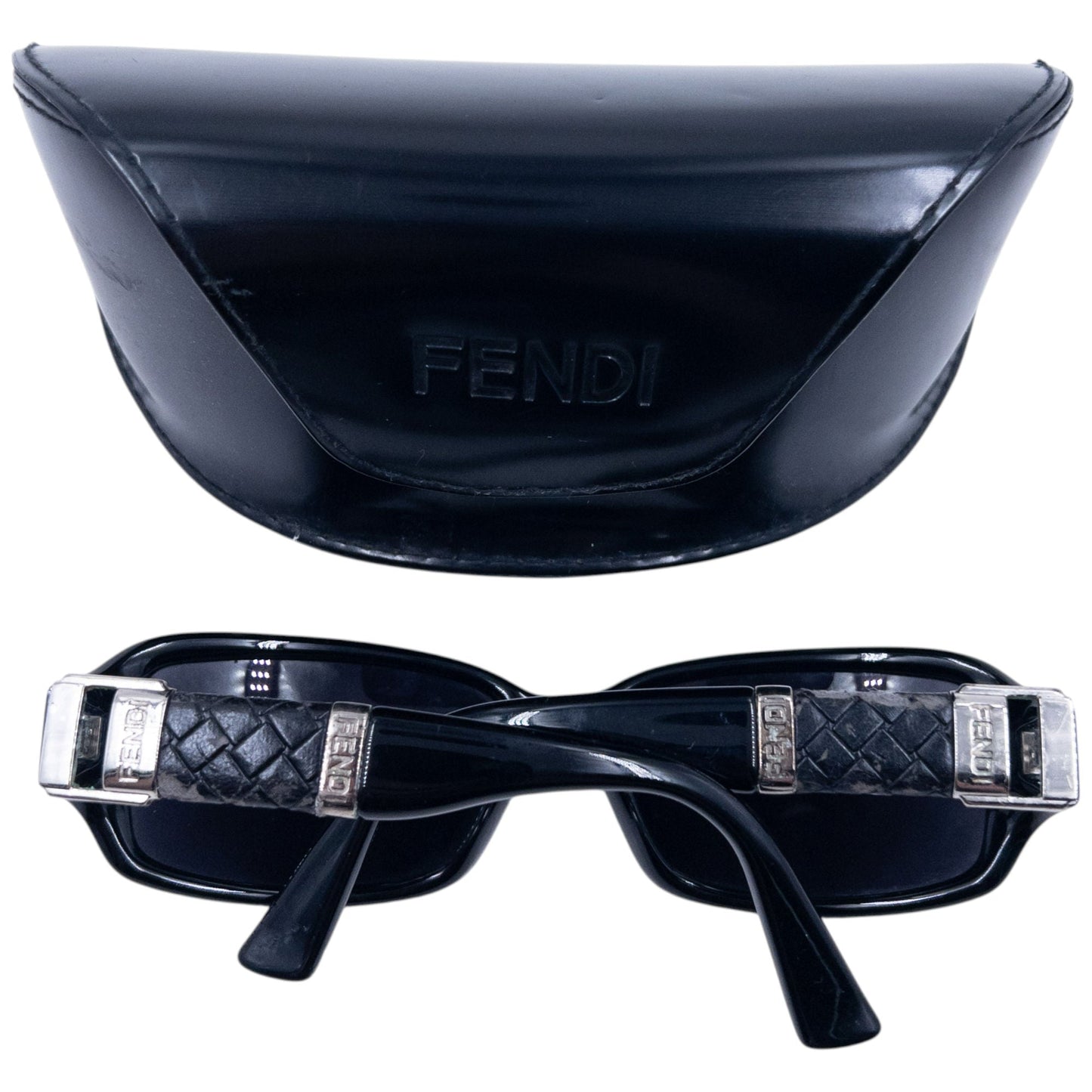 Vintage 2000s Fendi Embossed Sunglasses | O/S, Black