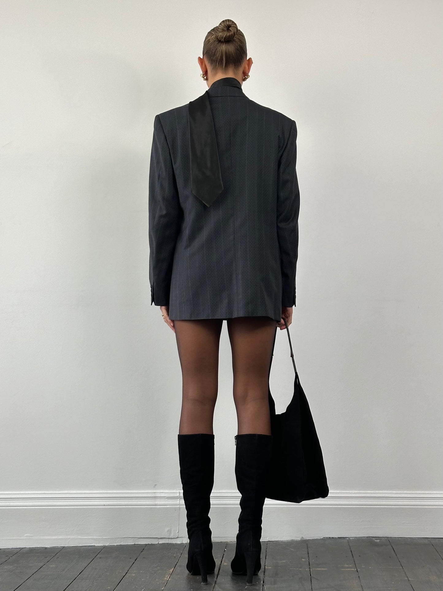 Christian Dior Wool Silk Double Breasted Print Blazer - 40R/L