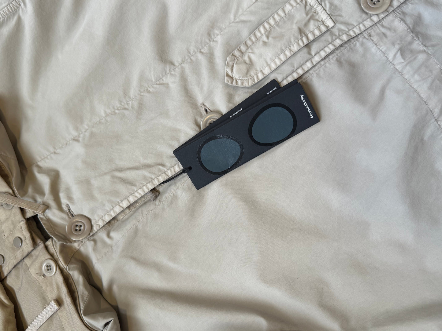 C.P. Company Flatt Nylon Goggle Parka Coat L/XL BNWT | O/S, Beige
