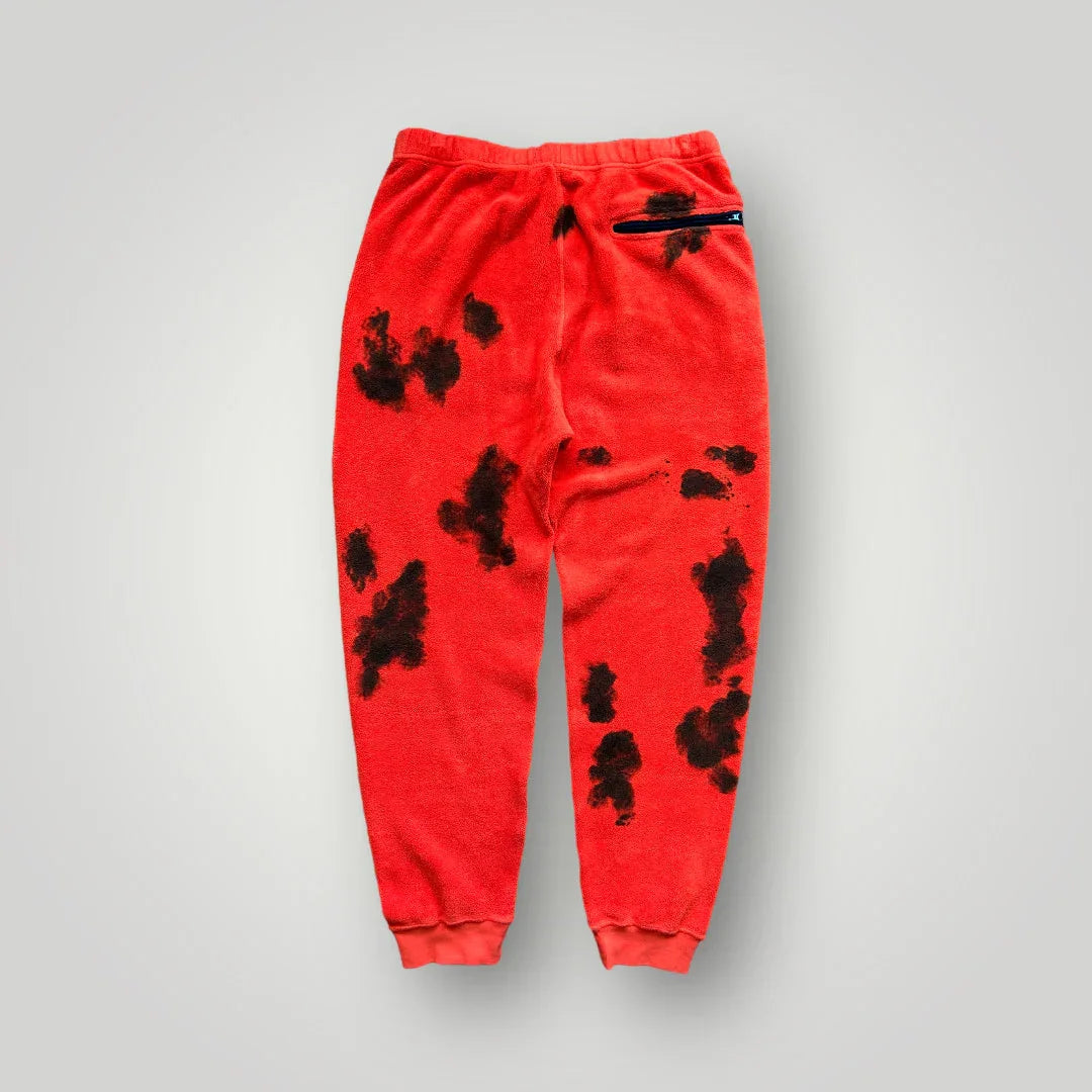 Stone Island Compass-motif Hand Sprayed Fleece Track Pants L | Default Title, Red with Black Spots
