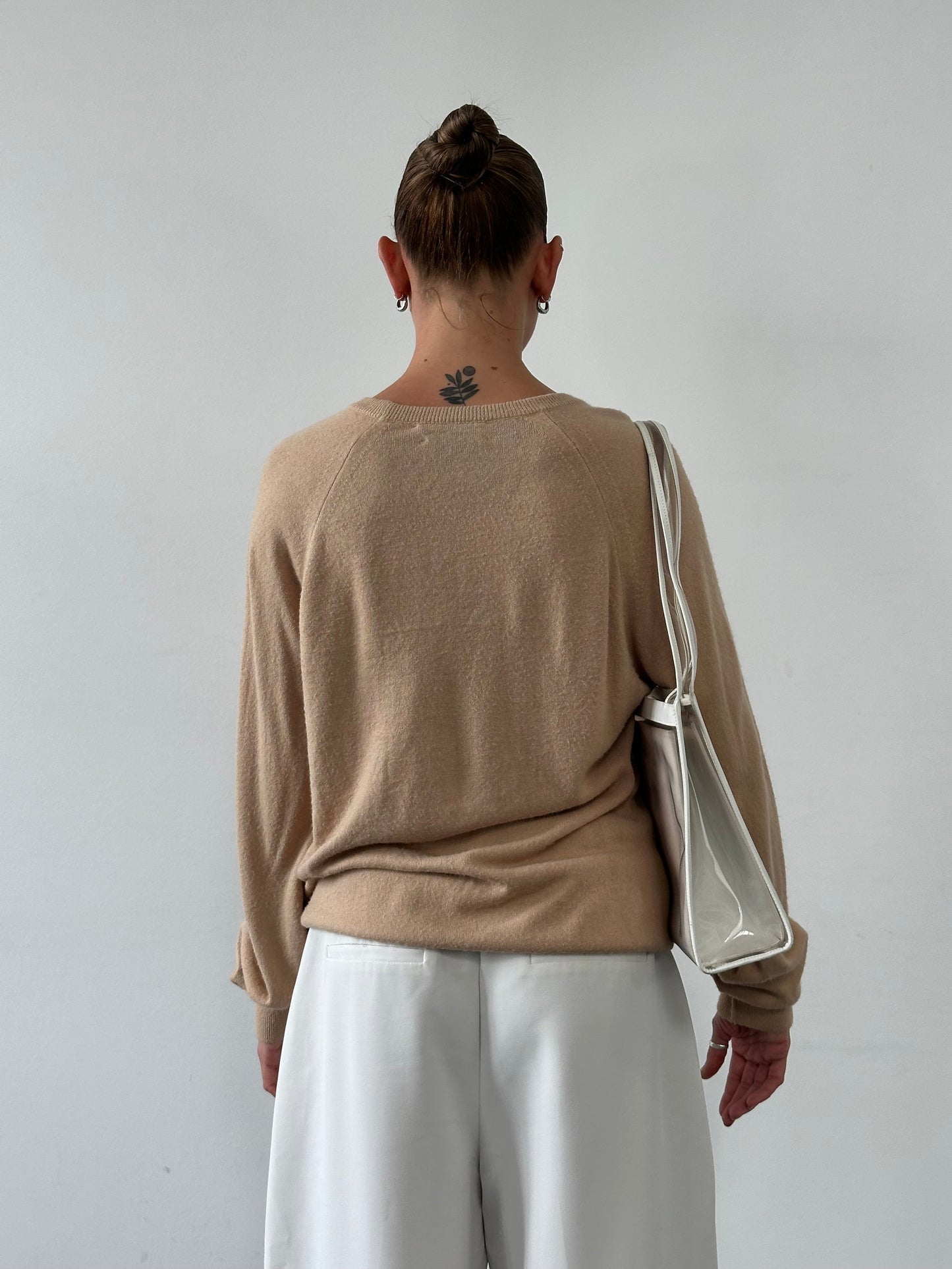 Christian Dior 1980s V Neck Logo Knitted Jumper - L