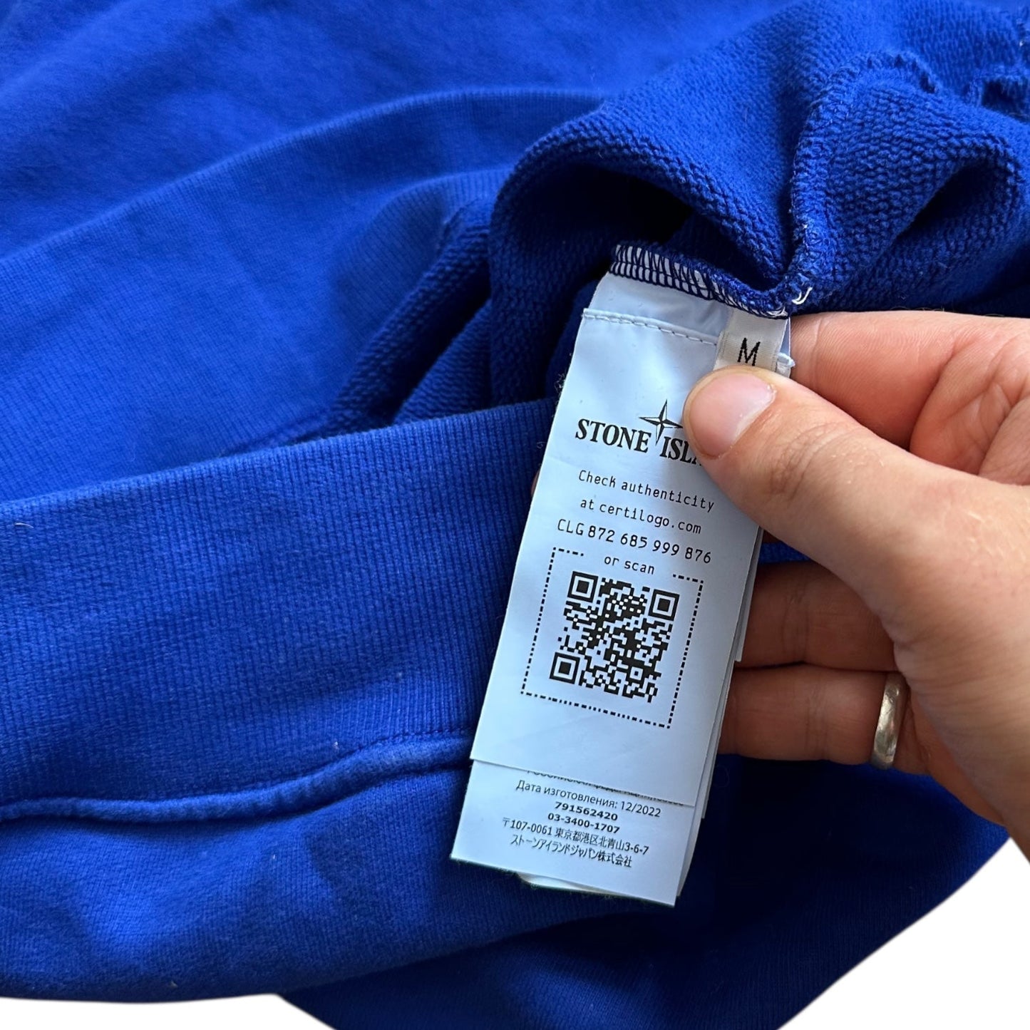 Stone Island Royal Blue Sweatshirt