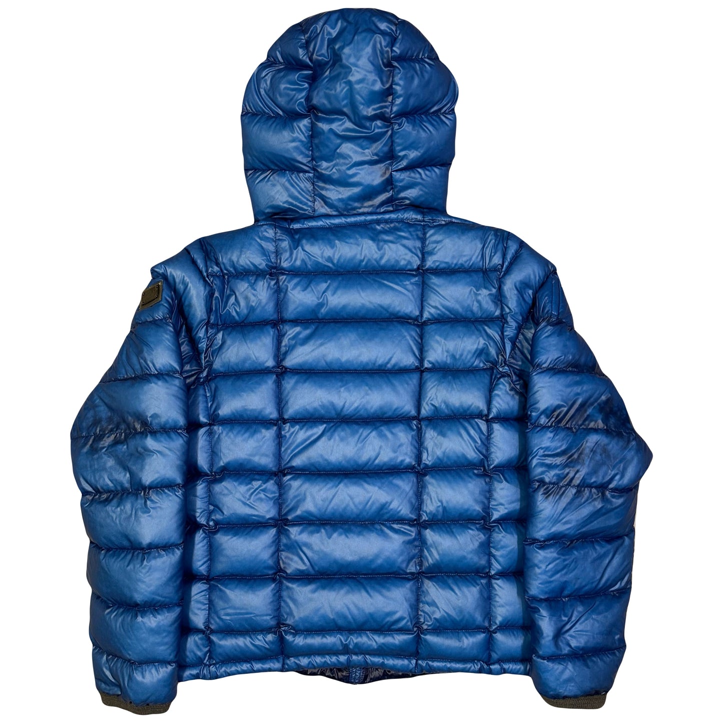 Dolce & Gabbana Square Stitch Puffer Jacket In Blue ( M )